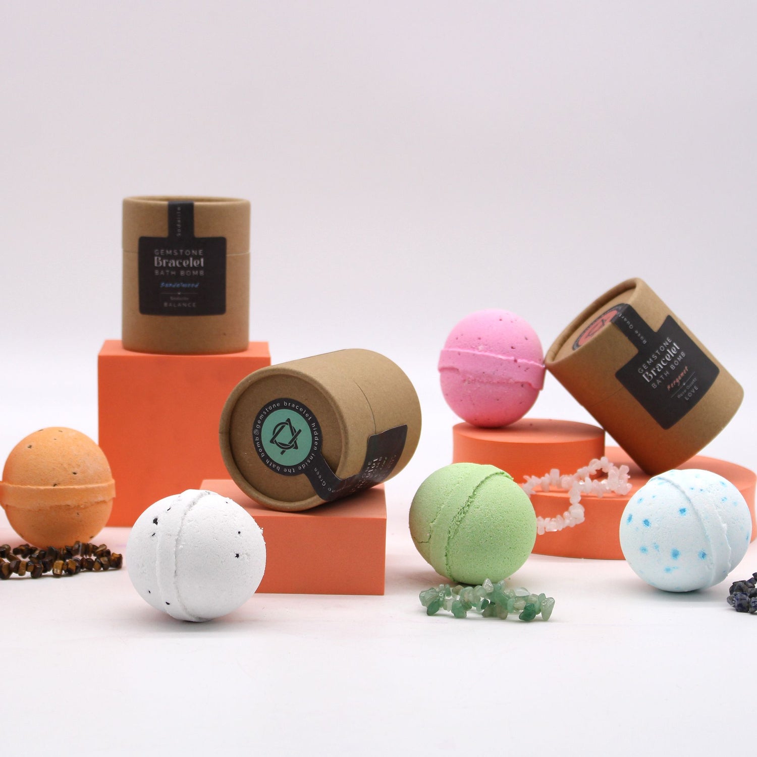 Gemstone Bracelet Bath Bomb Collection