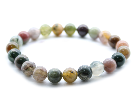 Moss Agate Crystal Bracelet- Awaken Talents